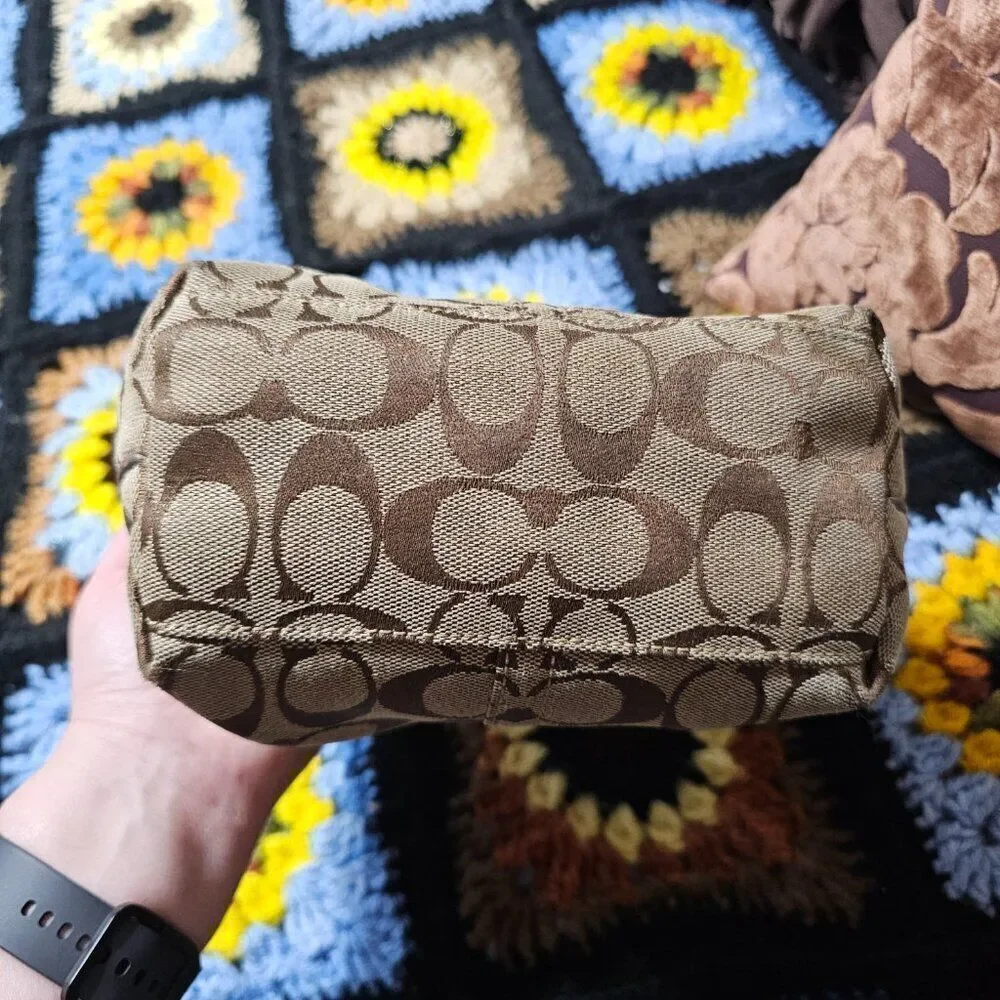 2007 Vintage y2k Coach Demi Shoulder Bag with metallic snakeskin Purse - Picture 7 of 11